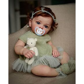 Angelbaby Reborn Baby Dolls Realistic Silicone Newborn Baby Girl Look Real 23inch Cute Weighted Soft Body Todder Dolls