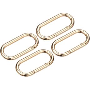 uxcell Spring Oval Ring, Round Spring Snap Clip Trigger Spring Keyring Buckle for Bags Purses Keychain in Kuwait