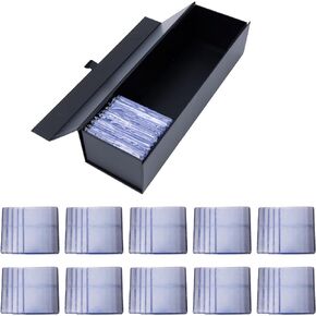 Co-opting Trading Card Storage Box With 50PCS 35pt 3" x 4" Regular Top Loaders,Magnetic Toploader Storage Box,Trading Card Holder Toploader Hobby Box for 900 Cards or 200 Toploaders in Saudi Arabia