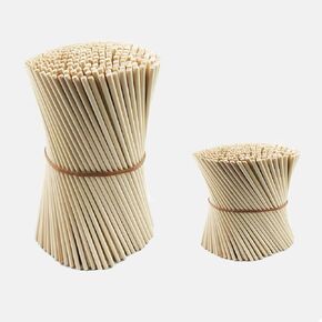 Acrux7 400Pcs Wooden Dowel Rods 1/4 x 6 Inch & 12 Inch Unfinished Dowel Rods Round Wood Sticks Natural Wood Dowels Bulk Dowels Rods for Craft DIY Plant Flower Cake (Each Size 200Pcs) in Saudi Arabia