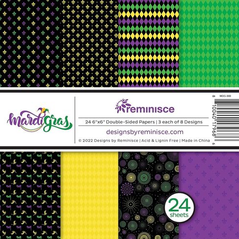 Reminisce 6x6 Mardis Gras Scrapbook Paper Pad in Saudi Arabia