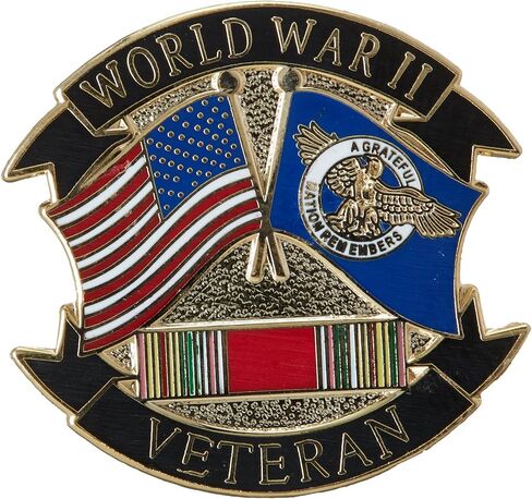 ايجل امبلمز P63002 PIN-WWII,Vet.RPT.Duck FLG (1.125 انش) in Saudi Arabia