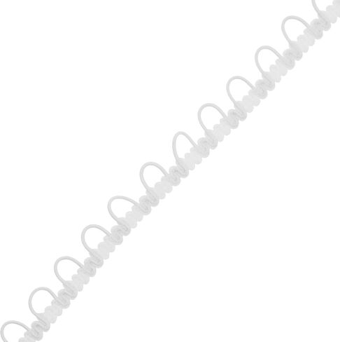 Mandala Crafts Ivory Elastic Button Loop Trim for Sewing & Bridal, 30 Yards in Kuwait