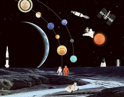 19 قطعة من تمثال رائد فضاء وكواكب النظام الشمسي ومكوك الفضاء لاستكشاف الفضاء، مجموعات للتزيين بنفسك، هدايا عيد الميلاد، زينة الكيك وهدايا الحفلات in Kuwait