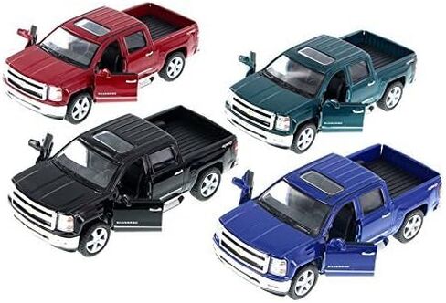كين سمارت نموذج سيارة شيفروليه سيلفرادو بيك اب 2014 بمقياس 1/46 من 5381D (مجموعة من 4 قطع) in Kuwait