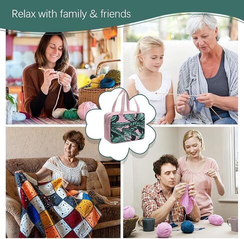 ACETOP 67 Pcs Crochet Hooks Set Crochet Kit with Portable Storage Bag Includes Yarn, Knitting Needles, Ergonomic Crochet Hook Accessories and Supplies, Crochet Gifts Starter Kit for Beginners Adult in Kuwait