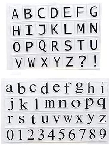 Welcome to Joyful 2pcs/Set Upper and Lower Alphabet Clear Stamp for Card Making Decoration and Scrapbooking 11x16cm in Saudi Arabia