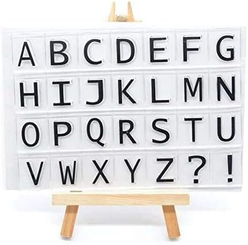 Welcome to Joyful 2pcs/Set Upper and Lower Alphabet Clear Stamp for Card Making Decoration and Scrapbooking 11x16cm in Saudi Arabia