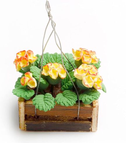 2 قطعة 1:12 نباتات مصغرة مصغرة نبات بونساي زهرة اصطناعية خضراء بوعاء نموذج لتزيين المنزل الصغير in Kuwait