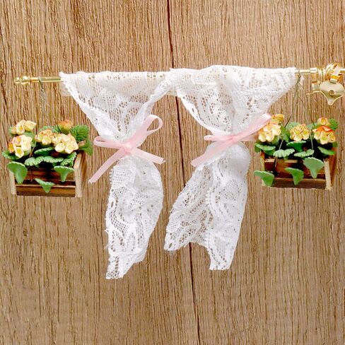 2 قطعة 1:12 نباتات مصغرة مصغرة نبات بونساي زهرة اصطناعية خضراء بوعاء نموذج لتزيين المنزل الصغير in Kuwait