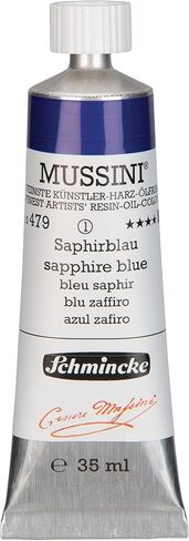 Schmincke MUSSINI® - ألوان زيتية من الراتنج من أرقى الفنانين، أزرق ياقوتي - 35 مل in Kuwait