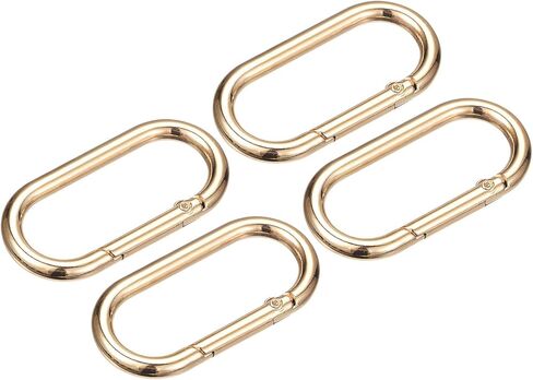 uxcell Spring Oval Ring, Round Spring Snap Clip Trigger Spring Keyring Buckle for Bags Purses Keychain in Kuwait