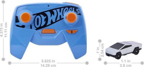 Hot Wheels RC 1:64 Scale Rechargeable Radio-Controlled Racing Cars for On- Or Off-Track Play, Includes Car, Controller & Adapter for Kids 5 Years Old & Up in Saudi Arabia