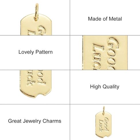DanLingJewelry 10 قطع نحاس مطلي بالذهب عيار 18 قيراط دلايات على شكل قلب لصنع المجوهرات وقلادة وسوار DIY in Saudi Arabia