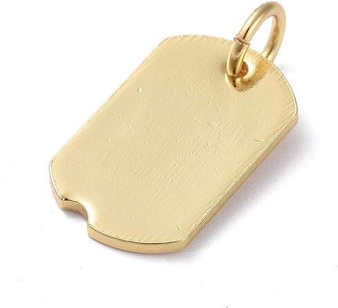 DanLingJewelry 10 قطع نحاس مطلي بالذهب عيار 18 قيراط دلايات على شكل قلب لصنع المجوهرات وقلادة وسوار DIY in Saudi Arabia
