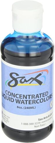 Sax True Color Concentrated Washable Liquid Watercolor - 8 Ounces - Turquoise in Saudi Arabia
