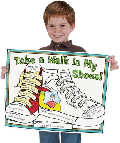 ملصقات جاهزة للديكور بعبارة Take A Walk In My Shoes! - مجموعة من 24 قطعة in Saudi Arabia