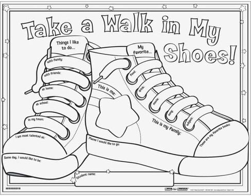 ملصقات جاهزة للديكور بعبارة Take A Walk In My Shoes! - مجموعة من 24 قطعة in Saudi Arabia