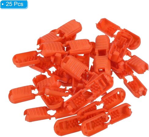PATIKIL Zipper Pull Cord Ends, 25 Pack Zip Clip Buckle Rope End Lock 21mm for Backpacks, Jackets, Luggage, Purses, Handbags, Beige in Kuwait