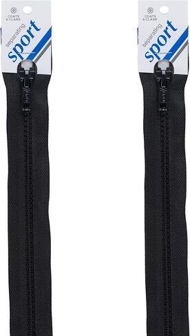 Coats & Clark Separating Molded Zipper, Black in Saudi Arabia