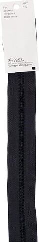 Coats & Clark Separating Molded Zipper, Black in Saudi Arabia