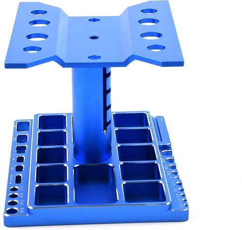 حامل سيارة يعمل بجهاز تحكم عن بعد متعدد الوظائف يدور 360 درجة بـ5 مستويات ارتفاع حامل اصلاح للسيارة والشاحنات والزاحفة 1/8 1/10 1/12 1/16 1/18 in Kuwait