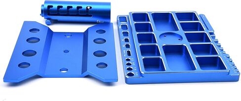 حامل سيارة يعمل بجهاز تحكم عن بعد متعدد الوظائف يدور 360 درجة بـ5 مستويات ارتفاع حامل اصلاح للسيارة والشاحنات والزاحفة 1/8 1/10 1/12 1/16 1/18 in Kuwait