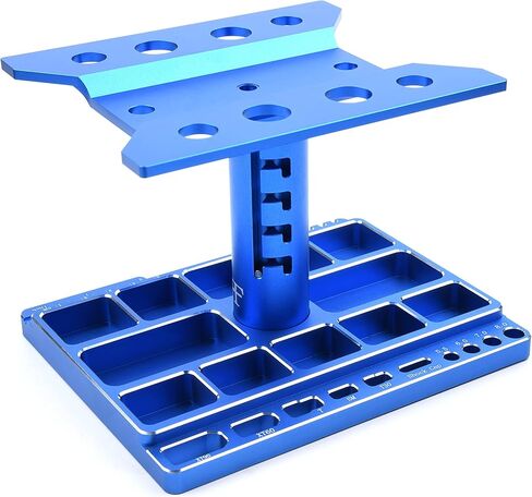 حامل سيارة يعمل بجهاز تحكم عن بعد متعدد الوظائف يدور 360 درجة بـ5 مستويات ارتفاع حامل اصلاح للسيارة والشاحنات والزاحفة 1/8 1/10 1/12 1/16 1/18 in Kuwait