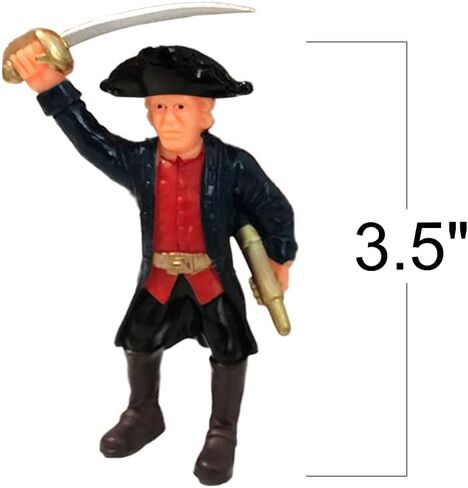 ArtCreativity Pirate Action Figure Playset, Set of 8 Legendary Plastic Figures in Assorted Poses, Cool Pirate Toy Set for Kids, Great Birthday Gift Idea for Boys and Girls in Saudi Arabia