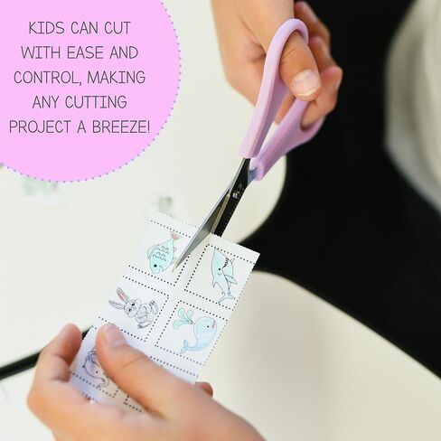 ECR4Kids ELR-13214 Cutting Edge TwinGrip Kid's Scissor Classpack for School Classrooms, Blunt Tip, Assorted in Saudi Arabia