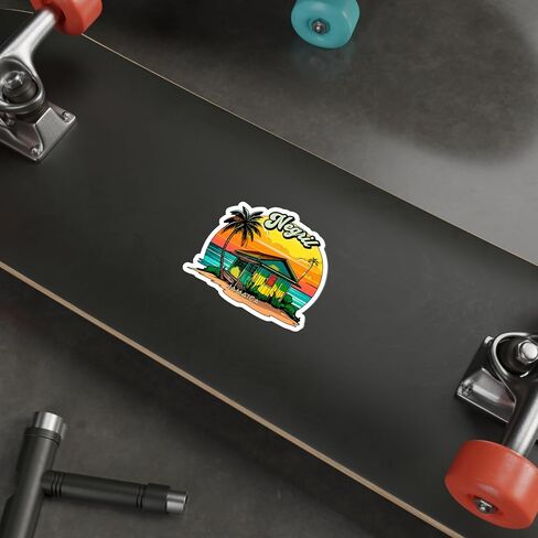 Negril Jamaica Beach Sticker Travel Nature Decal Vinyl Small Waterproof for Water Bottle Mug Passport Book Scrapbook Notebook Laptop Tumbler Skateboard Computer Phone Size 4" Funny Gift in Saudi Arabia