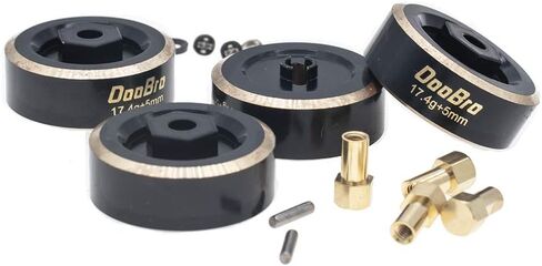 محوّل سداسية للأوزان من النحاس بوزن 17.4 جم من دوبرو 5 مم لطراز SCX24 AXI90081 AXI00001 AXI0002 AXI0004 ترقيات 1/24 RC الزاحفة in Kuwait