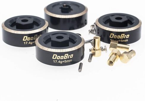 محوّل سداسية للأوزان من النحاس بوزن 17.4 جم من دوبرو 5 مم لطراز SCX24 AXI90081 AXI00001 AXI0002 AXI0004 ترقيات 1/24 RC الزاحفة in Kuwait