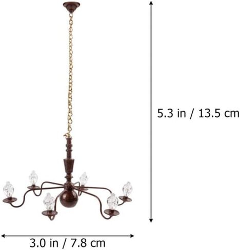 Happyyami Led Chandelier Led Chandelier Ho Scale Buildings Miniature Ceiling Lamp Led Light Mini Chandelier Pendant Light Party Decor Style 2 Led Chandelier Led Decor Led Decor in Kuwait