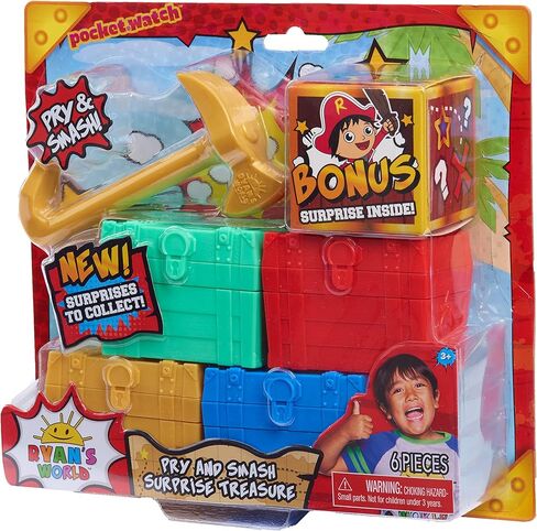 Ryan's World Pry and Smash Surprise Treasure, 5-Surprises Inside in Kuwait