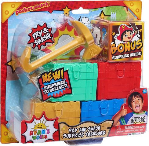Ryan's World Pry and Smash Surprise Treasure, 5-Surprises Inside in Kuwait