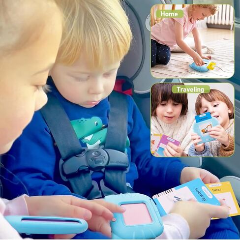 بطاقات فلاش ناطقة للأطفال الصغار 1 2 3 4 5 سنوات، 224 كلمة بصرية، ألعاب حسية للتوحد للأطفال المصابين بالتوحد، ألعاب مونتيسوري التعليمية، هدايا تعليمية لمرحلة ما قبل المدرسة للأطفال من سن 2 إلى 4 سنوات in Kuwait