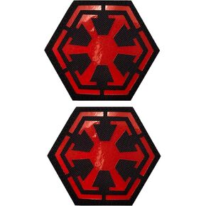 2 حزمة من رقعتين بشعار جيدي العاكسة للأشعة تحت الحمراء - رقعات Jedi Knight إمبراطورية المجرة - خطاف وحلقة ربط تكتيكية معنويات عسكرية تزين شارات شعار in Kuwait
