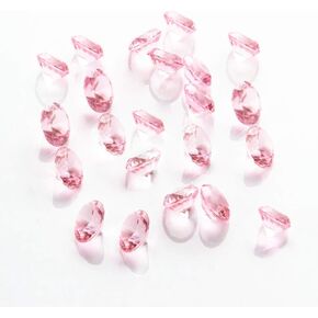 Liying Acrylic Diamonds, 0.8 Inch 100 Pcs Acrylic Faux Round Table Scatters Confetti Diamonds Crystals Treasure Gems for Vase Fillers, Arts & Crafts, Wedding Decoration (Emerald Green)