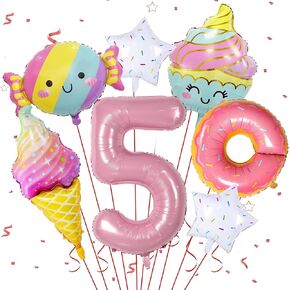 5th Mermaid Birthday Decorations,Little Mermaid Party Decoration Mermaid Balloons Kit Sea Balloon Mermaid Foil Balloon Mermaid Tail Balloons for Girls Mermaid Party Baby Shower