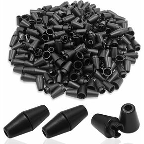 ديلاند 120 قطعة من مشابك الامان البلاستيكية الى الابزيم، مشبك ربط الحبل الى الابزيم، مشبك ربط الحبل للقلادة والاساور والمجوهرات وفصل الابزيم (اسود)، اسود، M in Kuwait