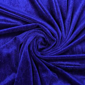 2 Yards Stretch Velvet，90% Polyester 10% Spandex | 152.4 cm Wide，Sold by Yard, extensive for Sewing Garments, Ceremonial Robe, Dresses, Skirts, Ornaments, Crafts and More (Blue, Size 2) in Kuwait