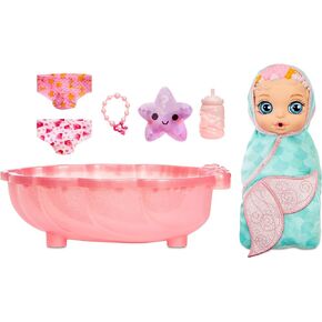Baby Born Surprise Mermaid Surprise – Teal Towel with 20+ Surprises, Multicolored in Kuwait