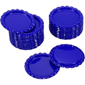 PATIKIL 1 Inch Flat Decorative Bottle Caps, 30 Pack Craft Bottle Pendant Trays Double Sides Printed for DIY Pendants Craft Scrapbooks, Black