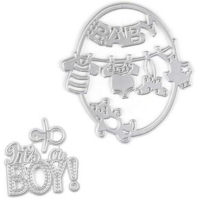 Birthday Cake and Number Cutting Dies Stencil Metal Template Moulds, Embossing Tool for Album Paper Card Making Scrapbooking DIY Etched Dies Craft
