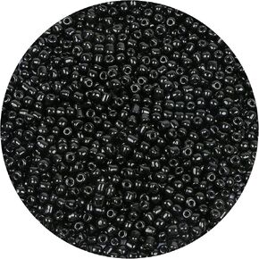 1300 Pieces Glass Seed Beads Bulk, CCOZN 4mm 6/0 Glass Beads Bulk Opaque Pony Beads for Bracelet Mini Spacer Beads Loose Beads Small Beads for Jewelry Making Glass Beads for DIY Craft (Black) in Kuwait