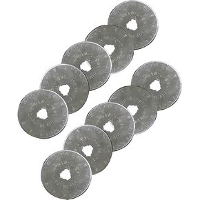 28mm Straight Cut Rotary Cutter Blades, Pack of 5, Works with OLFA, FISKARS, Clover and Other Cutters for Quilting, Scrap Booking, Leather, Vinyl etc from Threadnanny