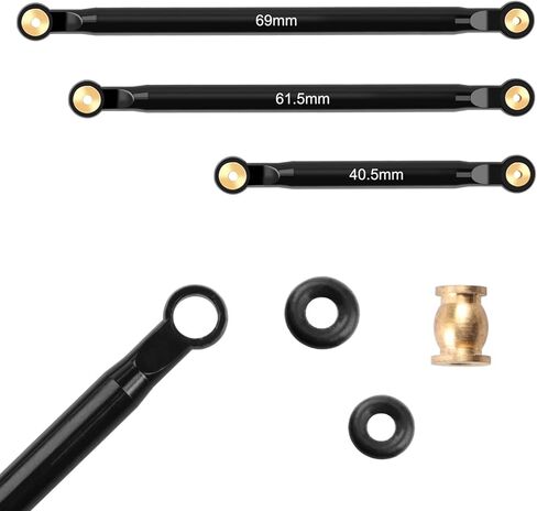 AIMROCK Alloy Chassis Suspension Rod Links Set for Axial SCX24 Deadbolt B-17 Betty RC Crawler 1/24 4WD Truck Upgrade Parts in Kuwait