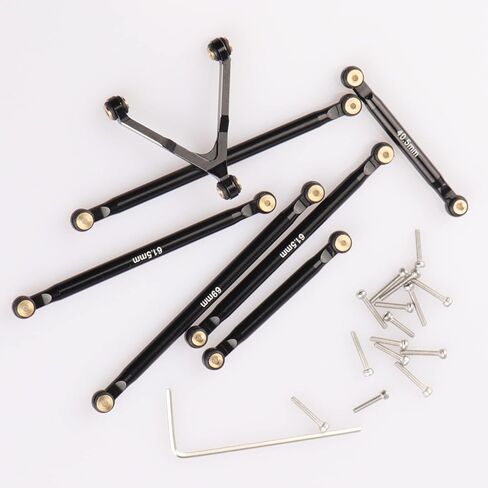 AIMROCK Alloy Chassis Suspension Rod Links Set for Axial SCX24 Deadbolt B-17 Betty RC Crawler 1/24 4WD Truck Upgrade Parts in Kuwait