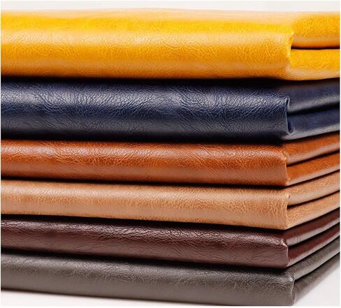 Solid Color PU Synthetic Leather Fabric Vintage Texture Faux Leather Sheets for Sewing Crafting DIY Projects, 100x138cm(39''x54'') Leatherette Material (Color : Beigem) in Saudi Arabia